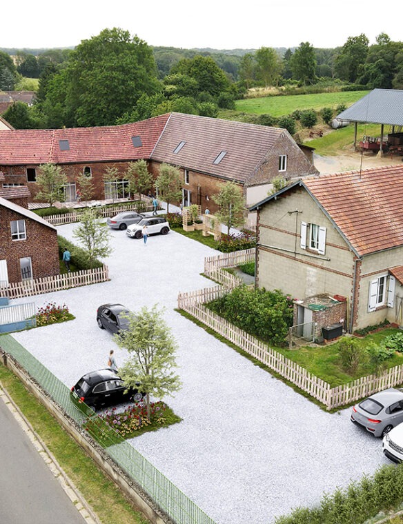 Transformation d’une maison et d’une ferme en habitations